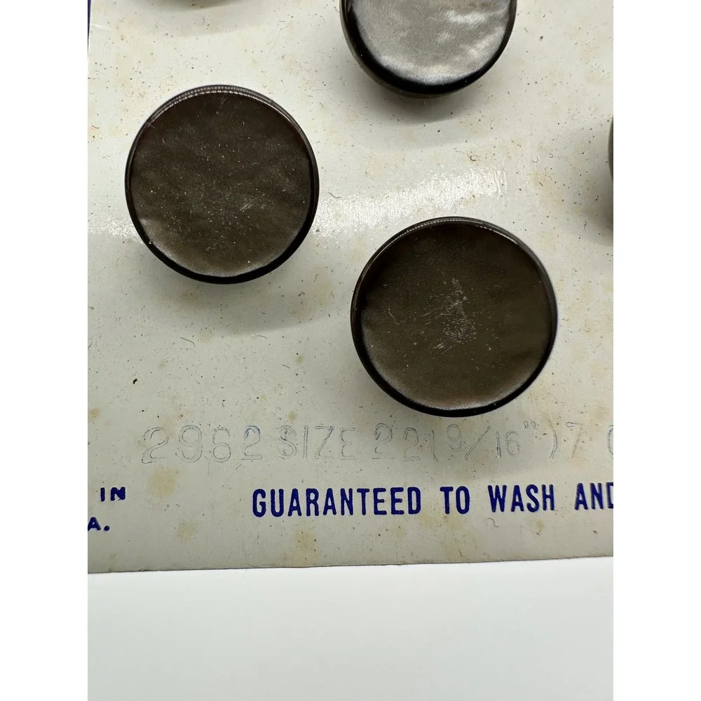 Costumakers Buttons Unisex‎ Vintage Perlmate Faux Pearl Shank Grey 9/16 inch